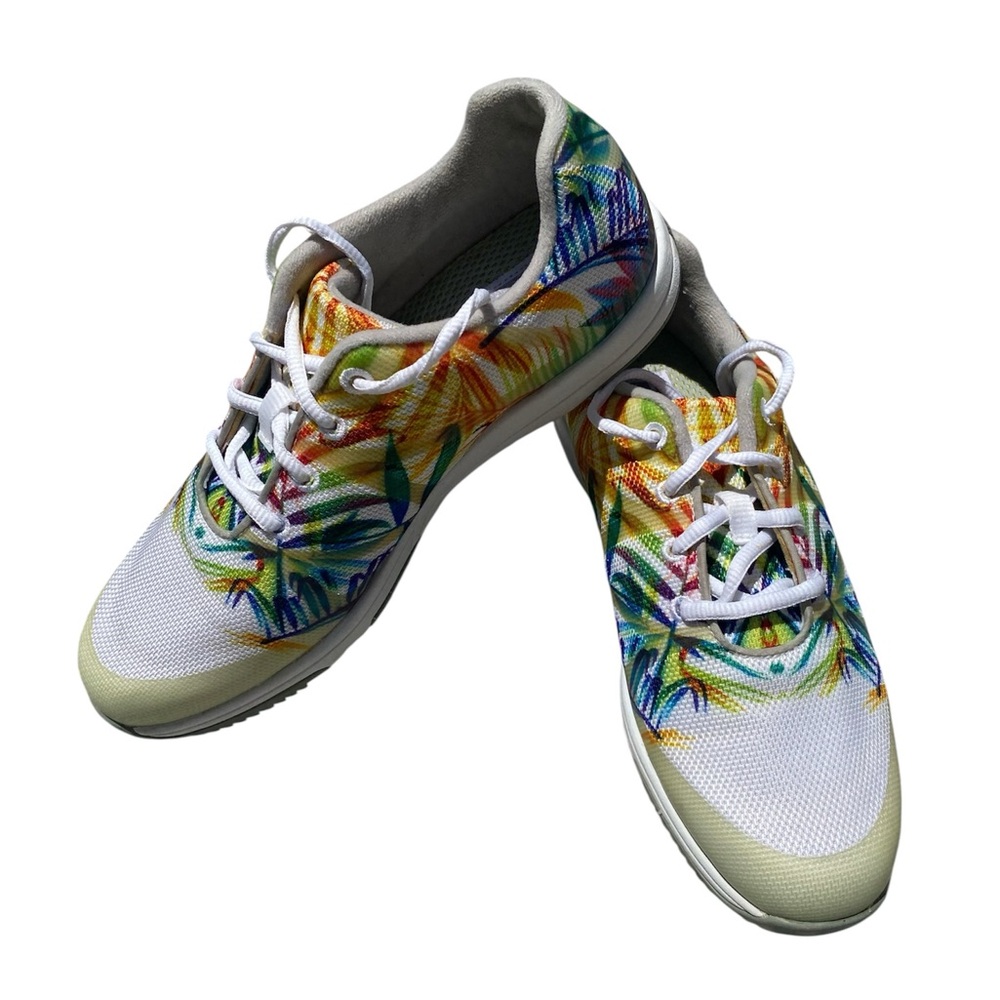 FootJoy Women's Leisure SuperFlex Spikeless Golf Shoes Multicolor Tropical Print